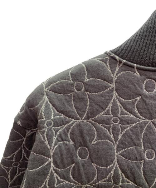 LOUIS VUITTON（ルイ ヴィトン）LOUIS VUITTON (ルイ ヴィトン) ジップスルーモノグラムフラワーブルゾンジャケット グレー サイズ:Lの古着・服飾アイテム