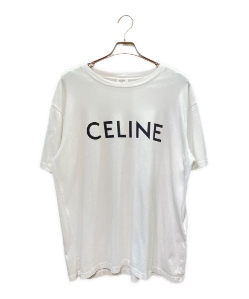 CELINE（セリーヌ）CELINE (セリーヌ) ロゴルーズTシャツ ホワイト サイズ:Mの古着・服飾アイテム
