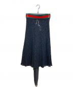 GUCCIグッチ）の古着「レーススカート」｜ブラック