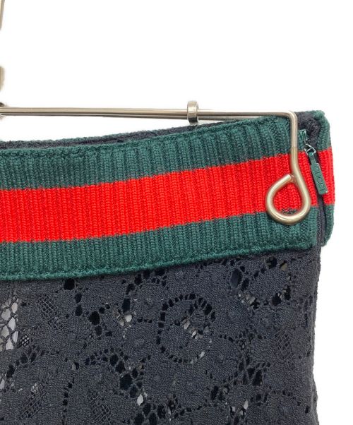 GUCCI（グッチ）GUCCI (グッチ) レーススカート ブラック サイズ:36の古着・服飾アイテム