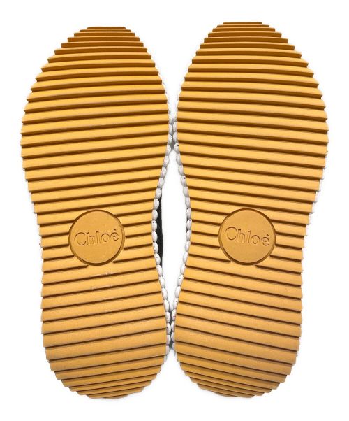 Chloe（クロエ）Chloe (クロエ) ''NAMA'' SNEAKERS ホワイト×ブラック サイズ:37の古着・服飾アイテム