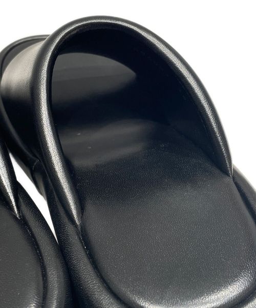 BALENCIAGA（バレンシアガ）BALENCIAGA (バレンシアガ) ロゴウェッジサンダル ブラック サイズ:36の古着・服飾アイテム