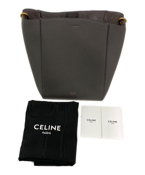 CELINE（セリーヌ）CELINE (セリーヌ) サングルバケット スモール グレー サイズ:スモールの古着・服飾アイテム