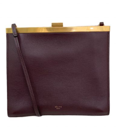 【専用】セリーヌ☆クラスプ 中古・古着通販】CELINE (セリーヌ) クラスプミニ ボルドー サイズ