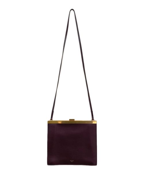CELINE（セリーヌ）CELINE (セリーヌ) クラスプミニ ボルドー サイズ:ミニの古着・服飾アイテム