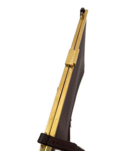 CELINE（セリーヌ）CELINE (セリーヌ) クラスプミニ ボルドー サイズ:ミニの古着・服飾アイテム