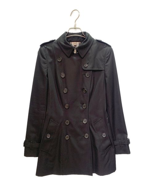 BURBERRY（バーバリー）BURBERRY (バーバリー) チェルシーショートトレンチコート ブラック サイズ:38 未使用品の古着・服飾アイテム