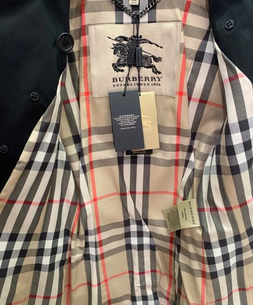 BURBERRY（バーバリー）BURBERRY (バーバリー) チェルシーショートトレンチコート ブラック サイズ:38 未使用品の古着・服飾アイテム