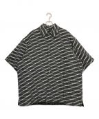 BALENCIAGAバレンシアガ）の古着「オールオーバー パデッドフリースシャツ」｜ブラック