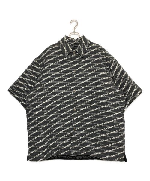 BALENCIAGA（バレンシアガ）BALENCIAGA (バレンシアガ) オールオーバー パデッドフリースシャツ ブラック サイズ:SIZE 42の古着・服飾アイテム