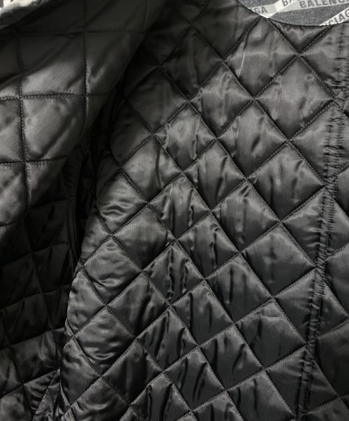 BALENCIAGA（バレンシアガ）BALENCIAGA (バレンシアガ) オールオーバー パデッドフリースシャツ ブラック サイズ:SIZE 42の古着・服飾アイテム