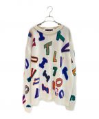 LOUIS VUITTON×NBAルイ ヴィトン×NBA(エヌビーエー)）の古着「コラボレタークルーネックニット」｜アイボリー