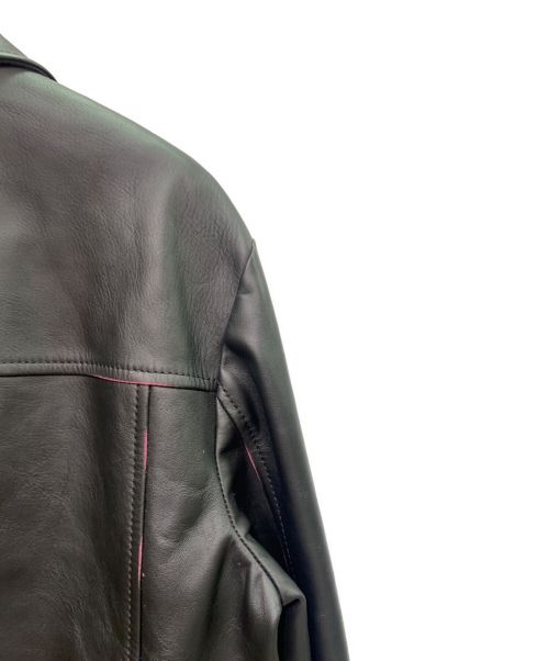 LOUIS VUITTON（ルイ ヴィトン）LOUIS VUITTON (ルイ ヴィトン) モノグラムレザートラッカージャケット ブラック サイズ:52の古着・服飾アイテム
