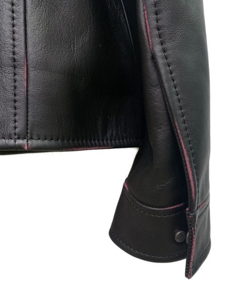 LOUIS VUITTON（ルイ ヴィトン）LOUIS VUITTON (ルイ ヴィトン) モノグラムレザートラッカージャケット ブラック サイズ:52の古着・服飾アイテム