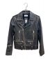 Saint Laurent Paris（サンローランパリ）の古着「ヴィンテージ加工スタッズライダースジャケット」｜ブラック