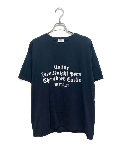 CELINE（セリーヌ）CELINE (セリーヌ) シャンボールルーズプリントTシャツ ブラック サイズ:Sの古着・服飾アイテム