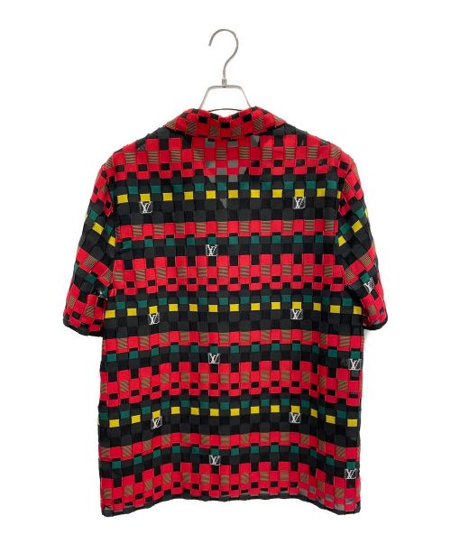 LOUIS VUITTON（ルイ ヴィトン）LOUIS VUITTON (ルイ ヴィトン) ハワイアンシャツ ブラック×レッド サイズ:Mの古着・服飾アイテム