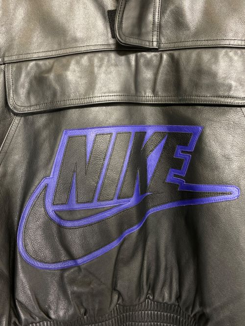 SUPREME（シュプリーム）SUPREME (シュプリーム) NIKE (ナイキ) Leather Anorak ブラック サイズ:Mの古着・服飾アイテム