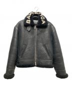 BALENCIAGAバレンシアガ）の古着「Shearling Bombadier」｜ブラック