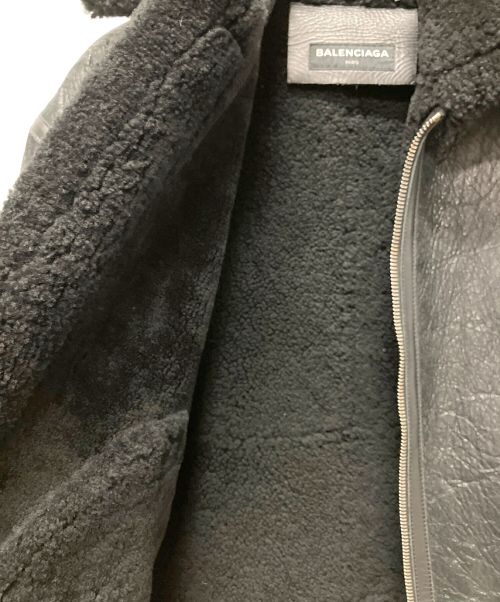 BALENCIAGA（バレンシアガ）BALENCIAGA (バレンシアガ) Shearling Bombadier ブラック サイズ:44の古着・服飾アイテム
