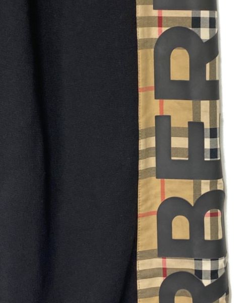 BURBERRY（バーバリー）BURBERRY (バーバリー) ヴィンテージチェックラインスウェットパンツ ブラック サイズ:Sの古着・服飾アイテム