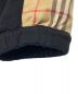 中古・古着 BURBERRY (バーバリー) ヴィンテージチェックラインスウェットパンツ ブラック サイズ:S：39800円