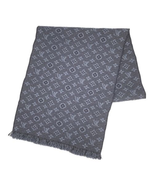 LOUIS VUITTON（ルイ ヴィトン）LOUIS VUITTON (ルイ ヴィトン) エシャルプ モノグラム クラシック マフラー ネイビーの古着・服飾アイテム