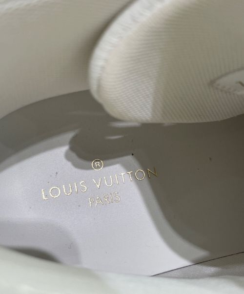 LOUIS VUITTON（ルイ ヴィトン）LOUIS VUITTON (ルイ ヴィトン) タトゥーラインモノグラムハイカットスニーカー ホワイト×レッド サイズ:7 1/2の古着・服飾アイテム