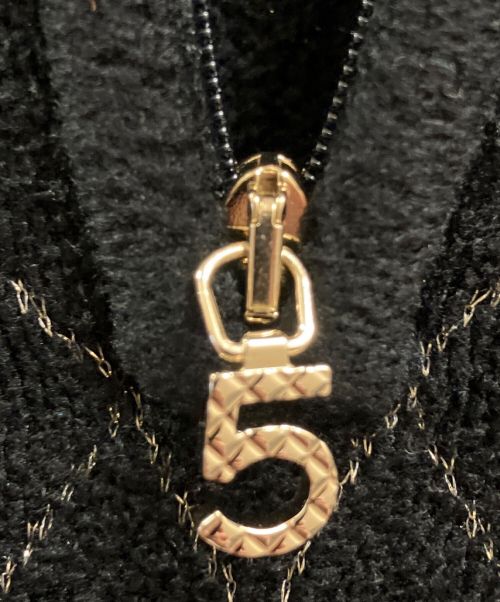 CHANEL（シャネル）CHANEL (シャネル) パイルデザインワンピース ブラック サイズ:34の古着・服飾アイテム
