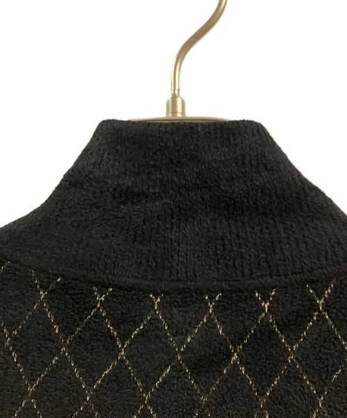 CHANEL（シャネル）CHANEL (シャネル) パイルデザインワンピース ブラック サイズ:34の古着・服飾アイテム