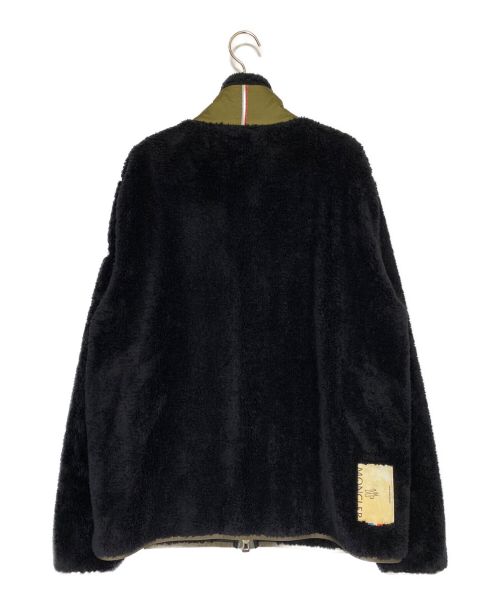 MONCLER（モンクレール）MONCLER (モンクレール) ジップアップボアフリースブルゾン ブラック サイズ:Lの古着・服飾アイテム