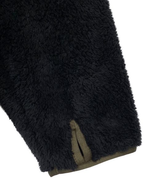 MONCLER（モンクレール）MONCLER (モンクレール) ジップアップボアフリースブルゾン ブラック サイズ:Lの古着・服飾アイテム