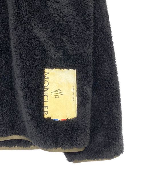 MONCLER（モンクレール）MONCLER (モンクレール) ジップアップボアフリースブルゾン ブラック サイズ:Lの古着・服飾アイテム