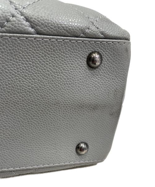 CHANEL（シャネル）CHANEL (シャネル) ココマークチェーンショルダートートバッグ グレー×ブラックの古着・服飾アイテム