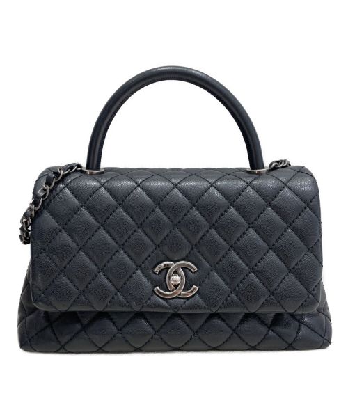 CHANEL（シャネル）CHANEL (シャネル) マトラッセトップハンドルバッグ ブラックの古着・服飾アイテム