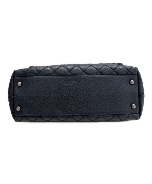 CHANEL（シャネル）CHANEL (シャネル) マトラッセトップハンドルバッグ ブラックの古着・服飾アイテム