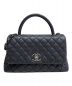 CHANEL（シャネル）の古着「マトラッセトップハンドルバッグ」｜ブラック