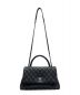 中古・古着 CHANEL (シャネル) マトラッセトップハンドルバッグ ブラック：520000円