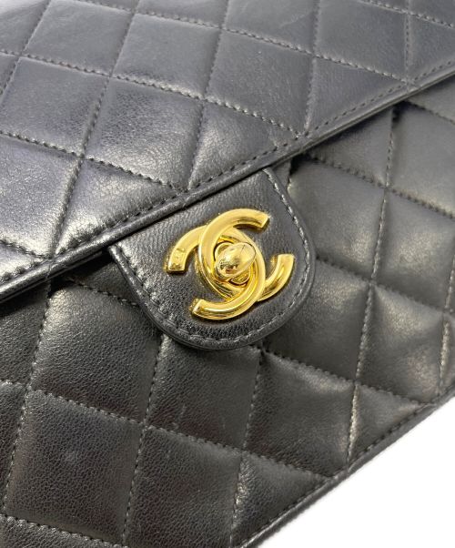 CHANEL（シャネル）CHANEL (シャネル) ダブルフラップマトラッセ ブラック サイズ:-の古着・服飾アイテム
