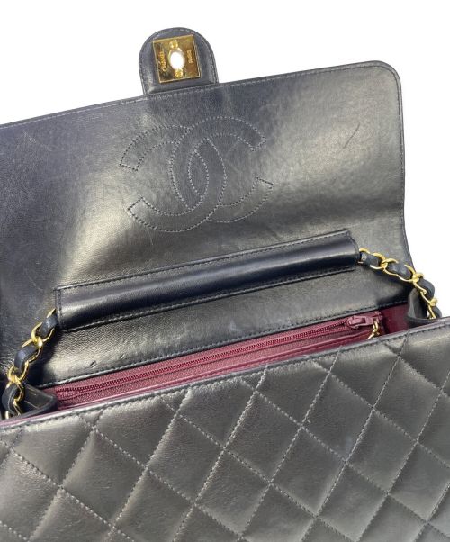 CHANEL（シャネル）CHANEL (シャネル) ダブルフラップマトラッセ ブラック サイズ:-の古着・服飾アイテム
