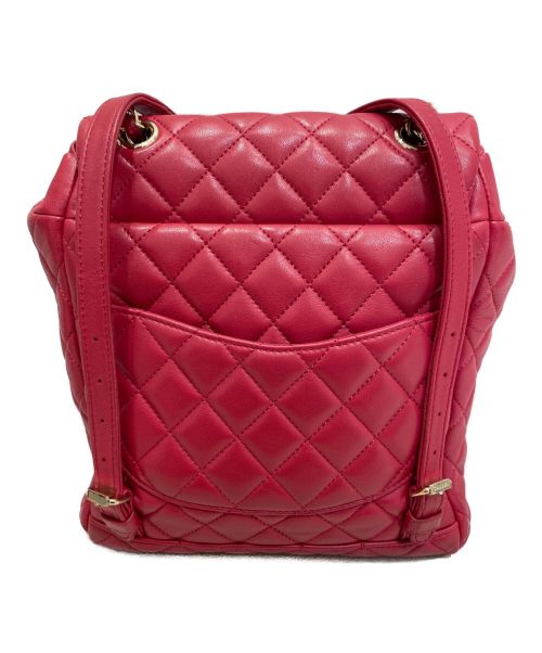 CHANEL（シャネル）CHANEL (シャネル) チェーンリュックサック レッドの古着・服飾アイテム
