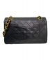 CHANEL (シャネル) ダブルフラップチェーンショルダーバッグ ブラック：498000円