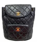 CHANELシャネル）の古着「マトラッセリュック」｜ブラック