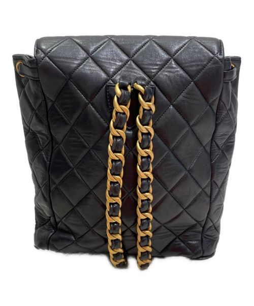 CHANEL（シャネル）CHANEL (シャネル) マトラッセリュック ブラックの古着・服飾アイテム