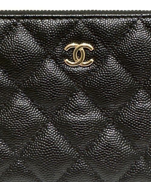 CHANEL（シャネル）CHANEL (シャネル) マトラッセチェーンショルダーウォレット ブラック サイズ:-の古着・服飾アイテム