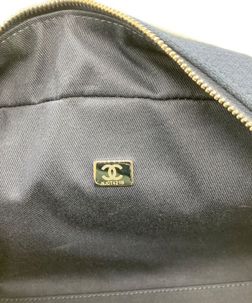 CHANEL（シャネル）CHANEL (シャネル) ドーヴィル 2WAY ボーリングバッグ ネイビーの古着・服飾アイテム