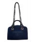 CHANEL (シャネル) ドーヴィル 2WAY ボーリングバッグ ネイビー：350000円