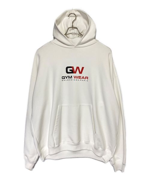 BALENCIAGA（バレンシアガ）BALENCIAGA (バレンシアガ) GYM WEAR LARGE FIT HOODIE ホワイト サイズ:XXSの古着・服飾アイテム
