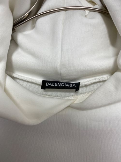 BALENCIAGA（バレンシアガ）BALENCIAGA (バレンシアガ) GYM WEAR LARGE FIT HOODIE ホワイト サイズ:XXSの古着・服飾アイテム