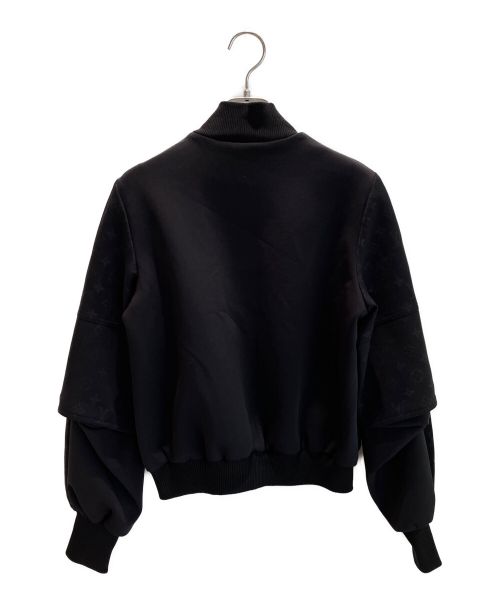 LOUIS VUITTON（ルイ ヴィトン）LOUIS VUITTON (ルイ ヴィトン) エンボスモノグラム ジップアップ ジャケット ブラック サイズ:36の古着・服飾アイテム